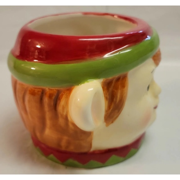 2021 Mr. Christmas Mug Vintage-Style Nostagic Elf Ceramic Holiday Figure - Picture 2 of 8